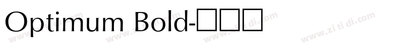 Optimum Bold字体转换